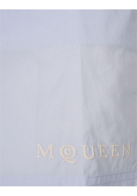 Costume Da Bagno Azzurro con Logo Frontale ALEXANDER MCQUEEN | 828381-4419Q4900